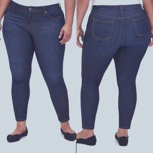 Torrid Jeans Mid Rise Skinny Ankle Vintage Stretch Medium Wash Size 26 #13622634